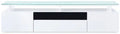 Adam 68 Modern TV Stand with Storage and Cable Management for TVs up to 75- White