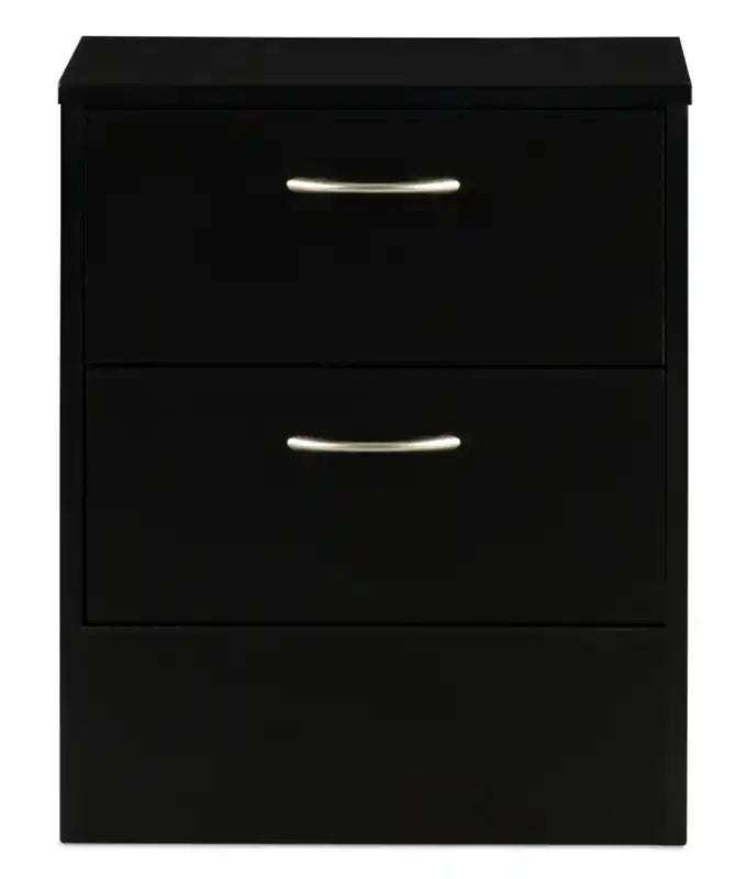 Table de chevet à 2 tiroirs, 18,3 L x 22 H, fabriquée au Canada