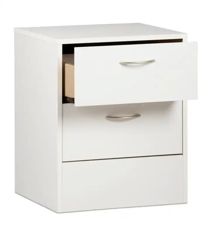 Table de chevet à 2 tiroirs, 18,3 L x 22 H, fabriquée au Canada