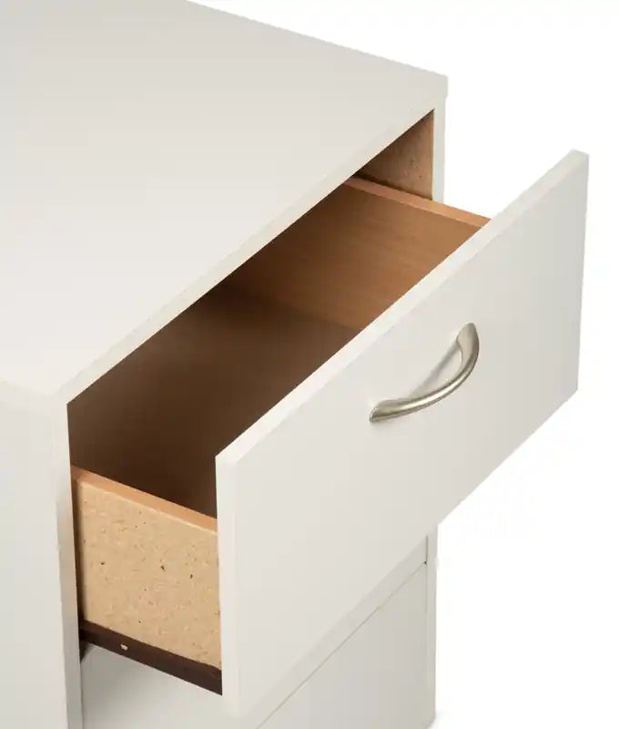 Table de chevet à 2 tiroirs, 18,3 L x 22 H, fabriquée au Canada