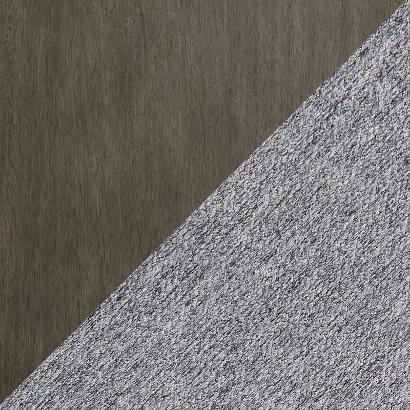 Chaise de salle à manger avec assise en tissu, dossier à barreaux