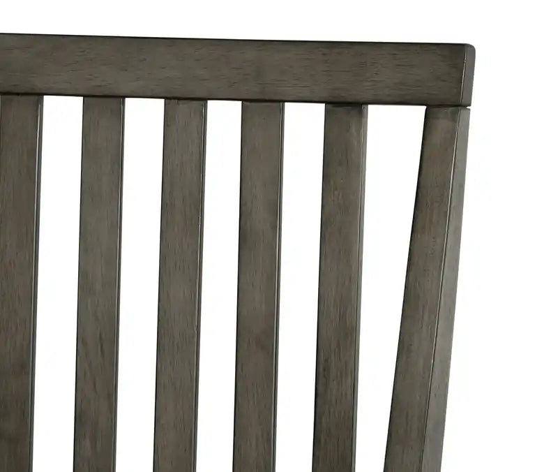 Chaise de salle à manger avec assise en tissu, dossier à barreaux