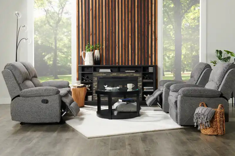 Causeuse inclinable en tissu chenille 60 po