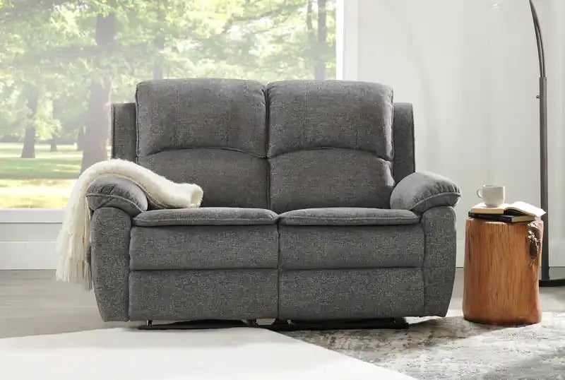 Causeuse inclinable en tissu chenille 60 po