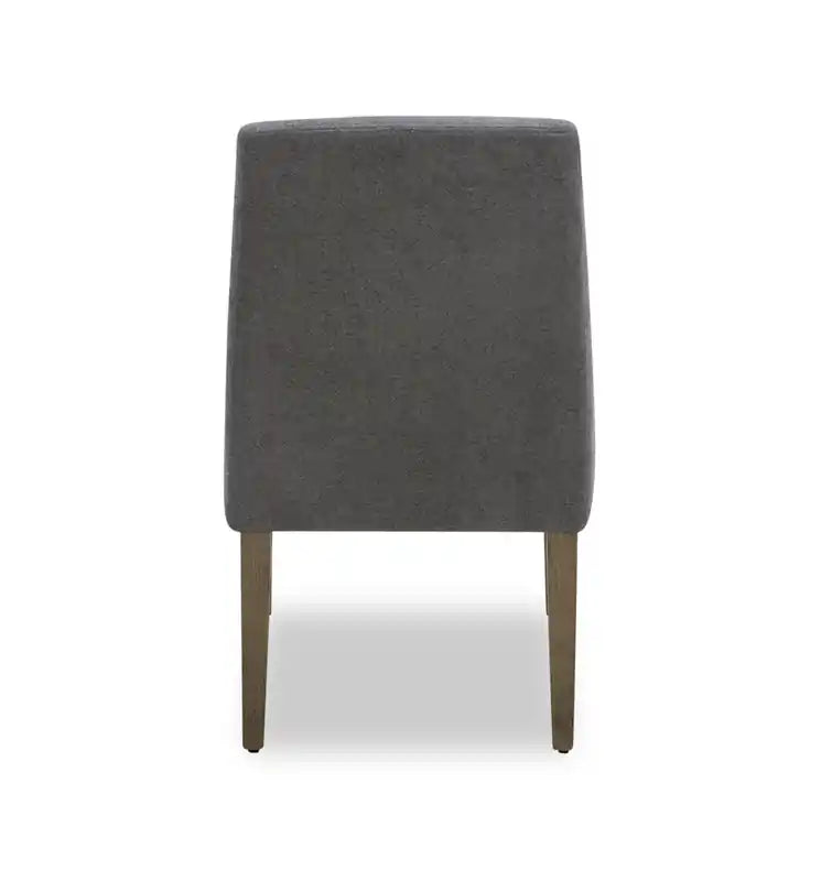 Chaise de salle à manger en tissu polyester - Gris étain