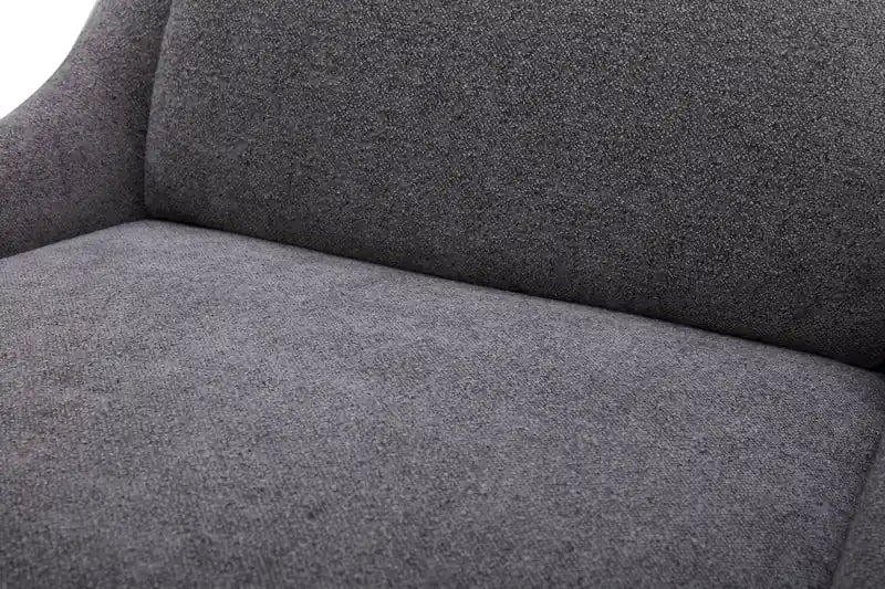 Chaise de salle à manger en tissu polyester - Gris étain