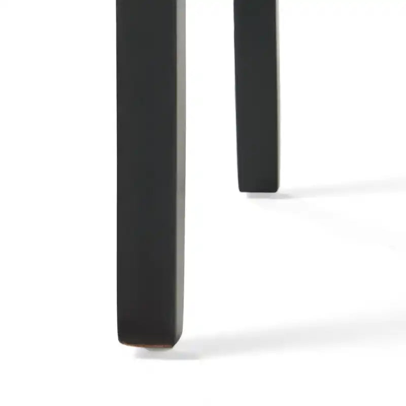 Tabouret de bar en cuir collé matelassé