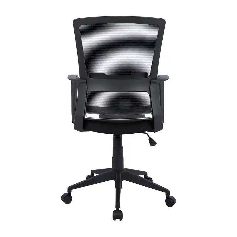 Chaise de bureau mi-hauteur en maille et tissu