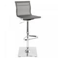 LumiSource Mirage Fabric Contemporary Adjustable Barstool with Swivel