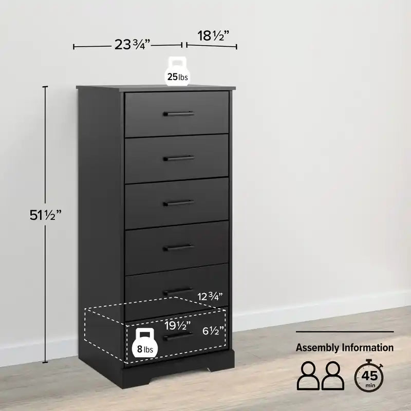 Commode à 6 tiroirs de 23,75