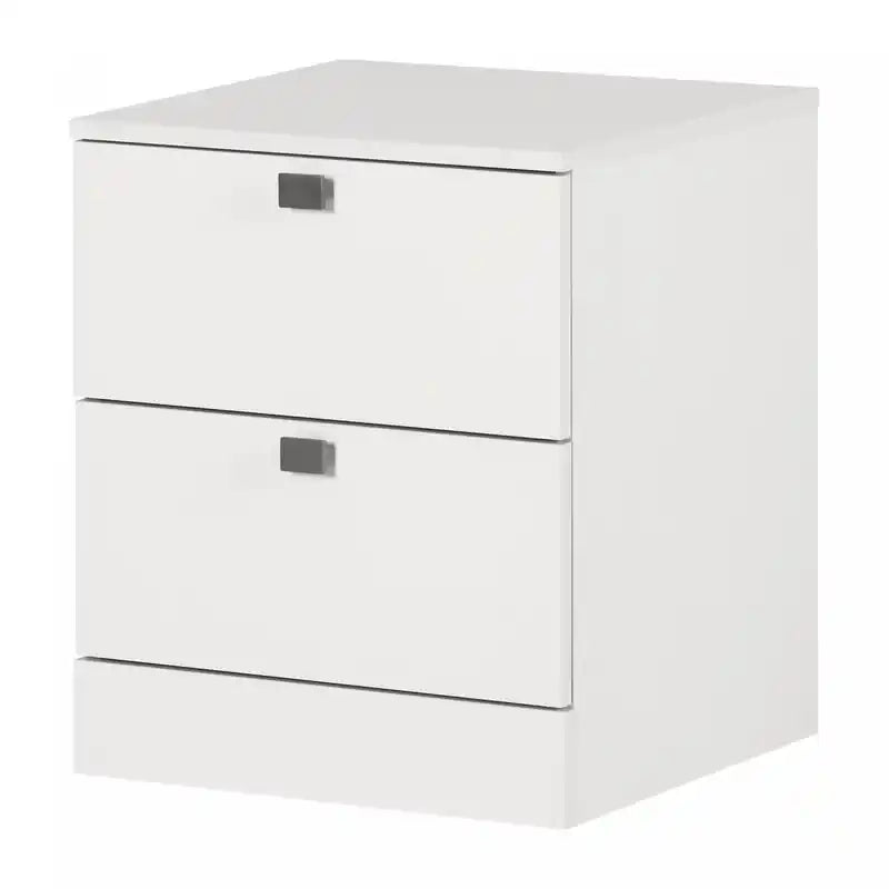 Spark 2-drawer Nightstand - Pure White