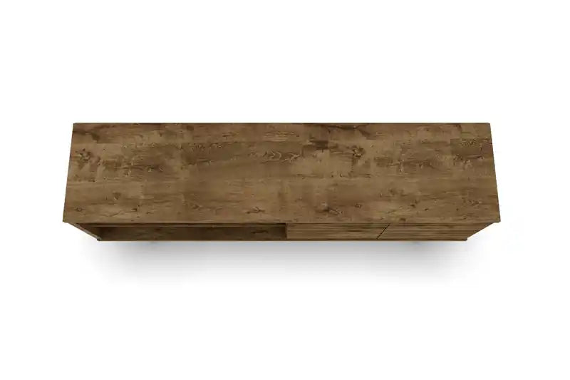 Meuble TV Mid-Century Modern 3 étagères et 2 portes à 62,99 $