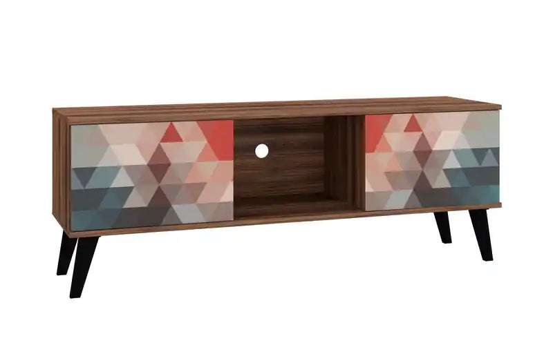 Manhattan Comfort Doyers 53.15 Mid-Century Modern TV Stand - Multi-Colour