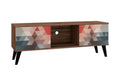 Manhattan Comfort Doyers 53.15 Mid-Century Modern TV Stand - Multi-Colour