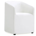 Manhattan Comfort Anna Modern Round Faux Leather Dining Chair
