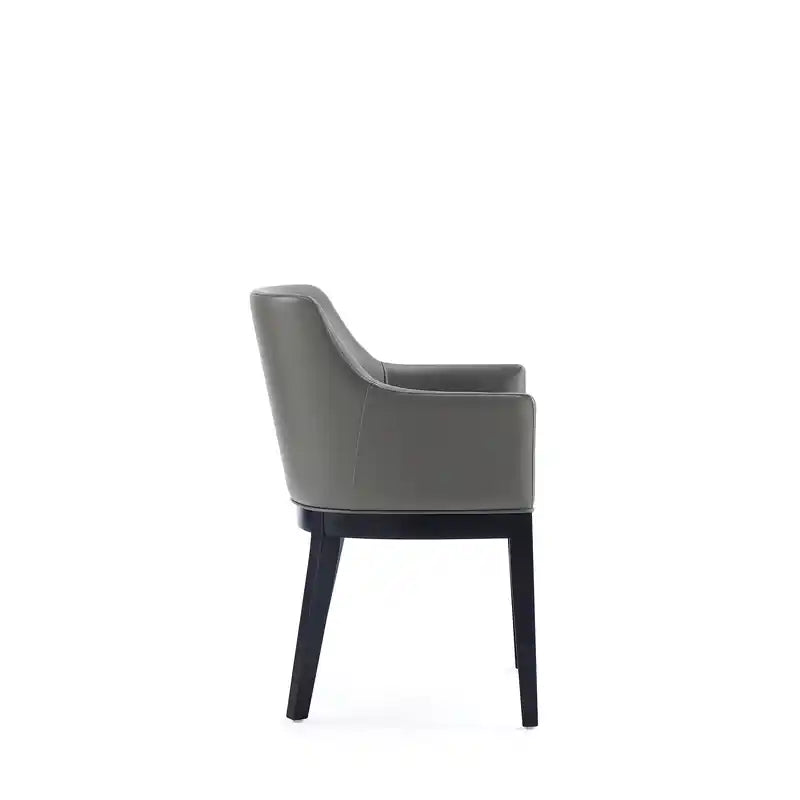 Chaise de salle à manger en cuir 