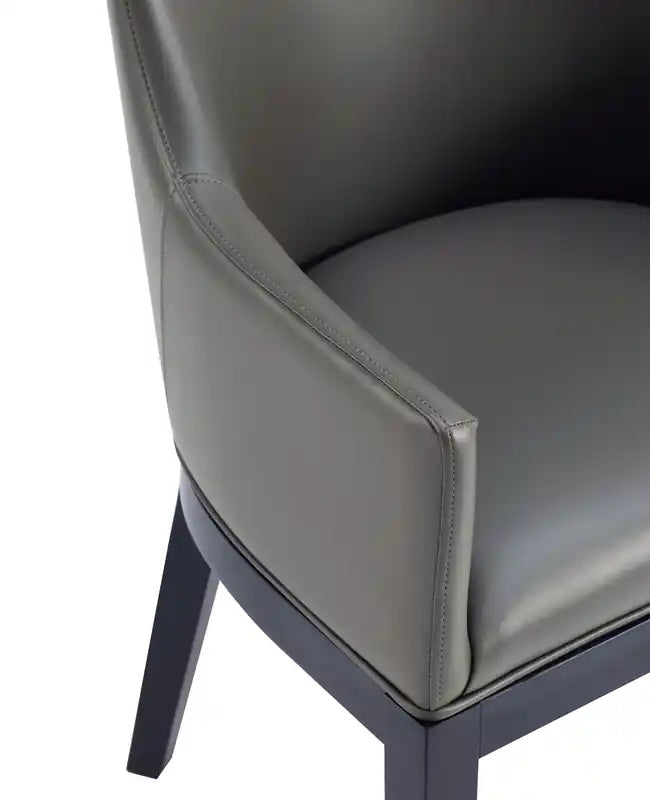 Chaise de salle à manger en cuir 