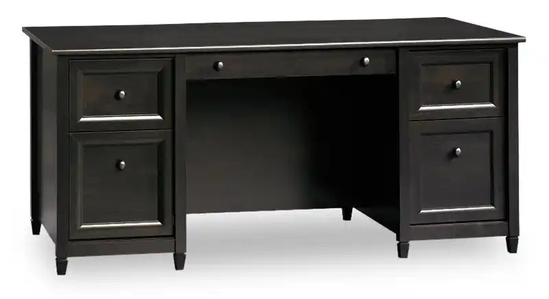 Edge Water 65.12 Executive Desk with 4 Drawers - Estate Black