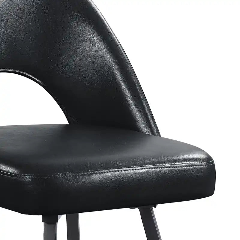 Tabouret avec assise pivotante et revêtement en cuir végétalien, hauteur 66 cm