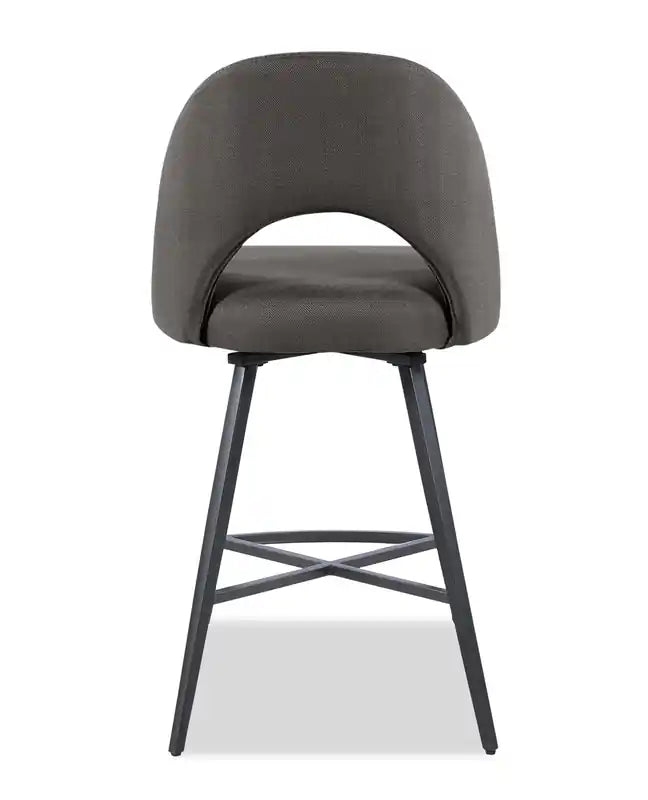 Tabouret avec assise pivotante et revêtement en cuir végétalien, hauteur 66 cm