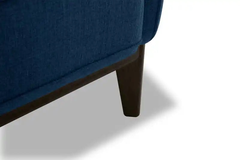 Canapé de 199,9 cm en tissu aspect lin avec coussins de dossier amovibles