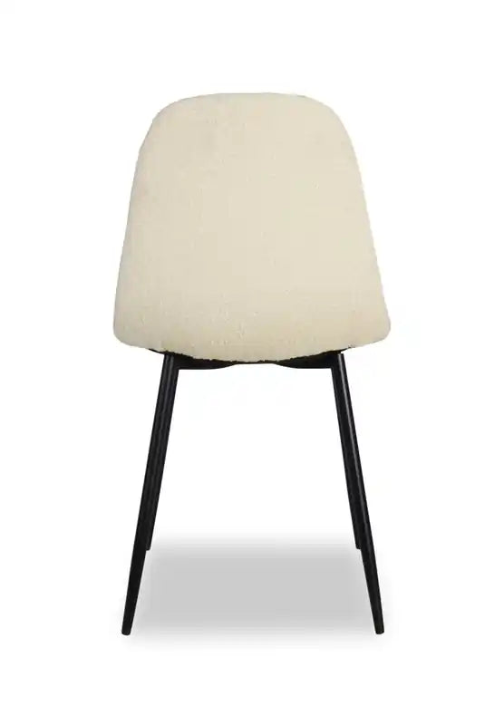 Chaise de salle à manger en tissu polyester