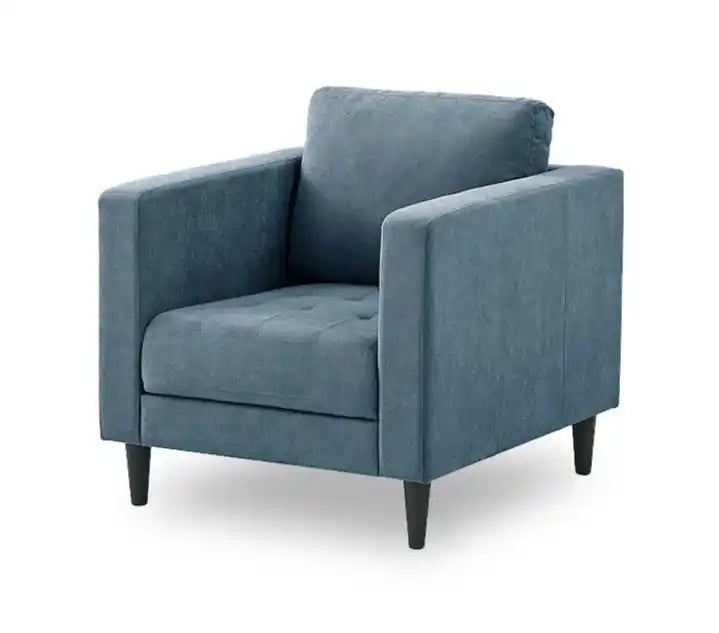 Fauteuil en tissu de 32 po avec coussin de siège capitonné et coussin de dossier réversible
