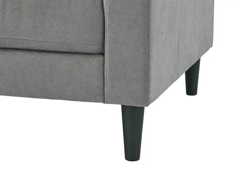 Fauteuil en tissu de 32 po avec coussin de siège capitonné et coussin de dossier réversible