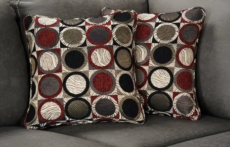 au Canada Morty Canapé-lit en tissu aspect cuir orienté à droite avec coussins décoratifs