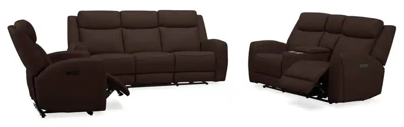 Fauteuil inclinable électrique en cuir véritable pleine fleur 41.25 avec port USB