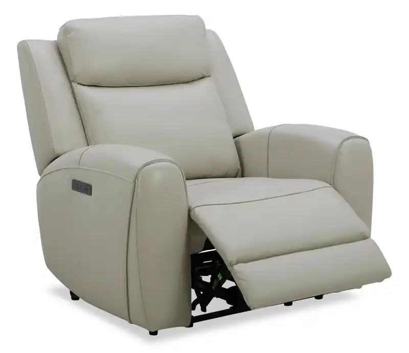 Fauteuil inclinable électrique en cuir véritable pleine fleur 41.25 avec port USB
