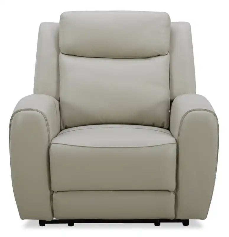 Fauteuil inclinable électrique en cuir véritable pleine fleur 41.25 avec port USB