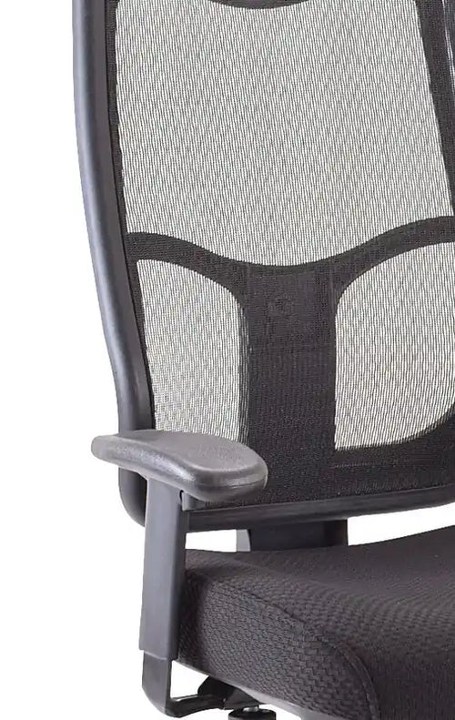 26.8 Fauteuil de bureau - Noir avec dossier en maille