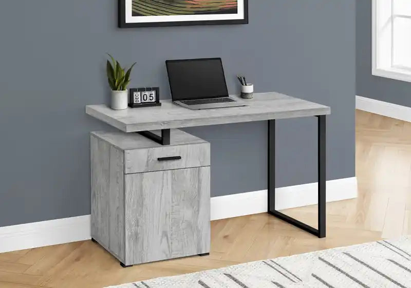 47.25 Bureau réversible avec tiroir et armoire
