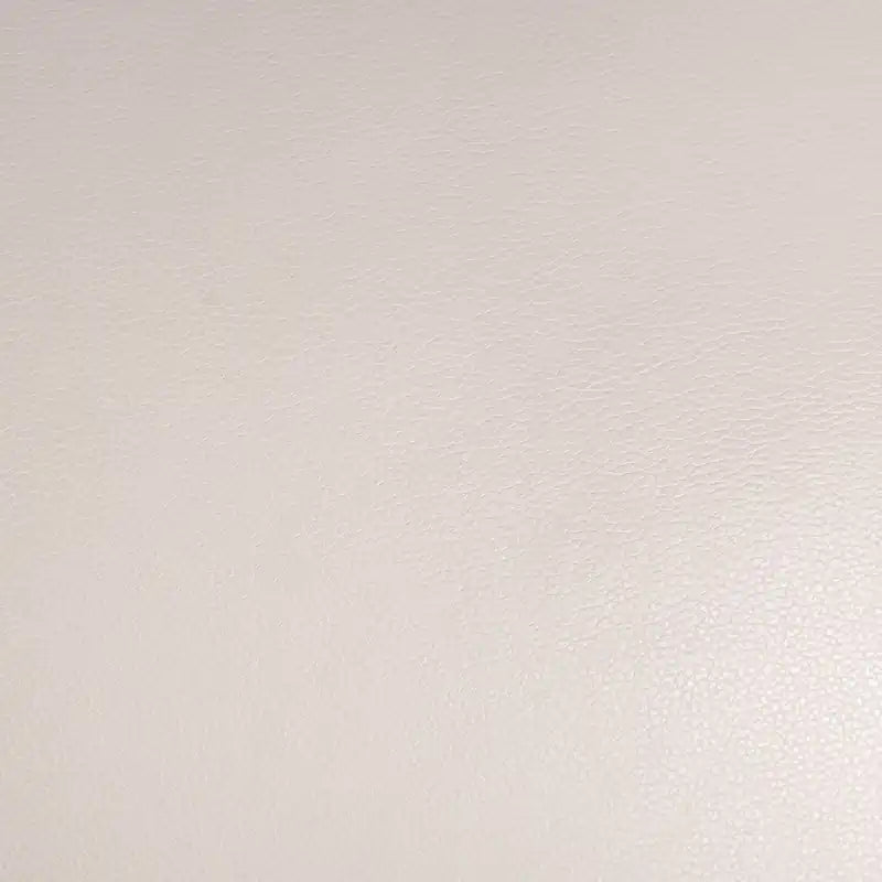 Causeuse en cuir véritable avec coutures à motif de losanges et pieds en bois - Vert écume de mer